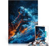 puzzle 1000 pezzi per adulti Arte digitale epica sullo sci giochi divertenti per famiglie con pezzi completamente interconnessi di forma casuale 52x38cm