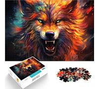 Puzzle 1000 pezzi per adulti arte fantasy del lupo giocattoli educativi anti-stress 26 x 38 cm regali di compleanno e regali unici per adolescenti dai 14 anni e oltre
