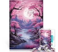 puzzle 1000 pezzi per adulti Arte giapponese dei fiori di ciliegio Gioco a quiz con pezzi completamente interconnessi di forma casuale 38x52cm