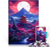 puzzle 1000 pezzi per adulti Arte giapponese dei fiori di ciliegio Regali di giochi impegnativi con poster abbinato e foglio di quiz 38x52cm