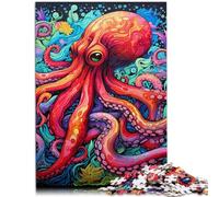 Puzzle 1000 pezzi per adulti arte polpo per puzzle regali sollievo dello stress staycation uccidere il tempo per adolescenti età 14 anni e più 50 x 70 cm