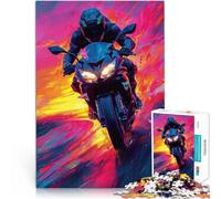 Puzzle 1000 pezzi per adulti Arte psichedelica Gatto Puzzle educativo 26x38cm Migliorare l'amore tra le coppie per i giovani di 14 anni