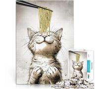 puzzle 1000 pezzi per adulti Aspettando il mio noodle per il giocattolo di sfida del gioco educativo Giocattoli per la decorazione della casa 38x26cm