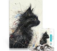 puzzle 1000 pezzi per adulti Astratto baffuto Giocattoli che creano dipendenza e sfidano l'intelligenza del cervello Compleanno e regali unici 50x70cm
