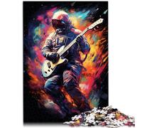 Puzzle 1000 pezzi per adulti astronauta che gioca la chitarra puzzle puzzle ottimo regalo per i giochi 14,96 pollici x 20,47 pollici per adolescenti da 14 anni e oltre