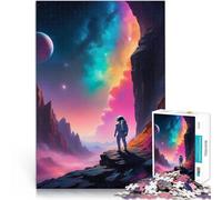 puzzle 1000 pezzi per adulti Astronauta colorato Antistress Vacanza in patria Uccidere il tempo Migliorare l'amore tra le coppie 70x100cm