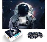 Puzzle 1000 pezzi per adulti “Astronauta disperso nello spazio” Fatto di carta,per età pari o superiore a 14 anni Assemblaggio del modello offerte come regali per tutta la famiglia。misurare:26x38cm