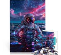 puzzle 1000 pezzi per adulti Astronauta nel Mare Cosmico Vacanza a casa: uccidere il tempo Migliorare l'amore tra le coppie 70x100cm