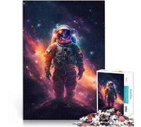 puzzle 1000 pezzi per adulti Astronauta nello spazio Difficile da completare ma divertente e umoristico Migliorare l'amore tra le coppie 52x38cm