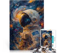 puzzle 1000 pezzi per adulti Astronauta nello spazio Giocattolo educativo intellettuale decomprimente Migliorare l'amore tra le coppie 38x52cm