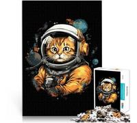 puzzle 1000 pezzi per adulti Astronauta spaziale amante dei gatti Analisi e logica Ogni pezzo è unico - Gioco divertente e stimolante per tutta la famiglia 38x26cm