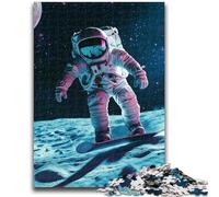 Puzzle 1000 pezzi per adulti Astronauti sulla Luna Puzzle per adulti, antistress Sfida difficile Adatto per la decorazione della scrivania 50x75cm