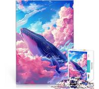 puzzle 1000 pezzi per adulti Balena celeste Aiuta il cervello ad allenare i giocattoli che creano dipendenza per coltivare la pazienza Un'opera d'arte 50x70cm