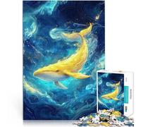 puzzle 1000 pezzi per adulti Balena d'oro degli abissi Giocattolo educativo per l'apprendimento è ideale come regalo per tutta la famiglia 26x38cm