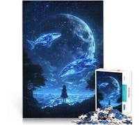 puzzle 1000 pezzi per adulti Balene della notte stellata Giocattoli educativi per l'apprendimento Giochi per famiglie Buon regalo 38x26cm