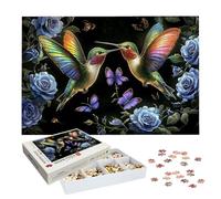 Puzzle 1000 Pezzi per Adulti Bambini, Puzzle Animale in Legno per Adulti, Puzzles Colibrì Impegnativi, Giochi Educativo per Famiglie, Rompecapo con Scatola per Decorazioni Casa, Regalo Donna, -8202