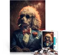 puzzle 1000 pezzi per adulti barboncino di ifficile da completare ma divertente e umoristico perché è ideale come regalo per tutta la famiglia 38x26cm