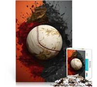 puzzle 1000 pezzi per adulti Baseball Sport Moderno Antistress Vacanza in patria Uccidere il tempo Collezione di artisti, Belle arti 38x26cm