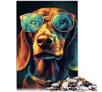 Puzzle 1000 pezzi per adulti bassotto gioco di puzzle colorati e stimolanti 26 x 38 cm allevia lo stress sfida difficile per adolescenti dai 14 anni e oltre