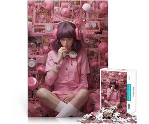 puzzle 1000 pezzi per adulti Beatitudine del rumore rosa Allena il tuo cervello e le tue mani è ideale come regalo per tutta la famiglia 75x50cm