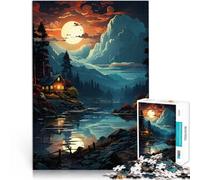 puzzle 1000 pezzi per adulti Bellissima vista della natura Giocattoli di gioco impegnativi con pezzi completamente interconnessi di forma casuale 38x26cm