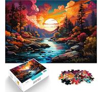 Puzzle 1000 pezzi per adulti Bellissimi paesaggi giocattoli educativi sollievo dallo stress decorazione artistica per la casa, adatto per adolescenti 14 anni e oltre 50 x 70 cm