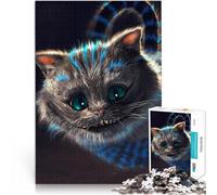 puzzle 1000 pezzi per adulti Bellissimo gatto carino blu per il giocattolo di sfida del gioco educativo Adatto per la decorazione del desktop 50x70cm