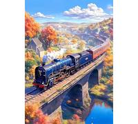 Puzzle 1000 Pezzi per Adulti Binari del treno di Woods, Intrattenimento Creativo, Divertimento, puzzle 1000 pezzi Arte, Idea Regalo per Amore e Amico