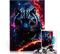 puzzle 1000 pezzi per adulti Black Panther nello spazio Giocattoli educativi per l'apprendimento Giochi per famiglie Regalo divertente 38x26cm