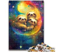 Puzzle 1000 pezzi per adulti Bradipo arcobaleno per età 14 anni e oltre Giochi per famiglie Gioco di Natale Regali per donne 50x75cm