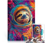 puzzle 1000 pezzi per adulti Bradipo Astronauta Spazio Giocattoli educativi per l'apprendimento Giochi per famiglie Un'opera d'arte 38x26cm