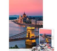 Puzzle 1000 pezzi per adulti Budapest fai da te giocattoli regalo per compleanni giochi rilassanti adatti per la decorazione della scrivania dimensioni 38x26cm