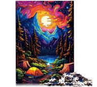 Puzzle 1000 pezzi per adulti campeggio in natura gioco di pensiero 26 x 38 cm uniche idee regalo di compleanno e di compleanno per adolescenti dai 14 anni in su