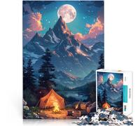 Puzzle 1000 pezzi per adulti campeggio selvaggio giochi educativi a casa giocattoli fai da te gioco stimolante e gioco familiare per adolescenti dai 14 anni e oltre 26 x 38 cm