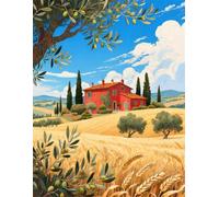 Puzzle 1000 pezzi per Adulti Campi autunnali, 75x50cm Puzzle Impossibile e Difficili, Puzzles Decorativo per Soggiorno e Camera, Idea Regalo per Amanti dei Puzzle