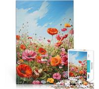 puzzle 1000 pezzi per adulti Campo di fiori Giocattoli che creano dipendenza e sfidano l'intelligenza del cervello grande regalo 50x70cm