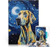 puzzle 1000 pezzi per adulti Cane Alano Van Gogh per il giocattolo di sfida del gioco educativo Migliorare l'amore tra le coppie 38x26cm