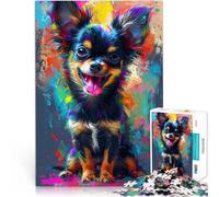 Puzzle 1000 pezzi per adulti cane carino e sorridente giochi educativi 26 x 38 cm regalo di compleanno decorazione da parete per 14 anni