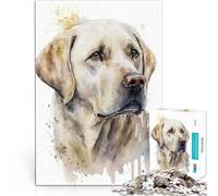 puzzle 1000 pezzi per adulti Cane da riporto Abrador Difficile da completare ma divertente e umoristico offerte come regali per tutta la famiglia 38x26cm