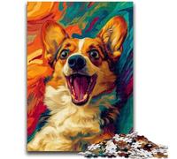 Puzzle 1000 pezzi per adulti Cane felice per età 14 anni e oltre Giochi per famiglie Gioco di Natale Regali per donne 50x75cm
