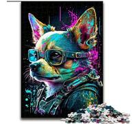 Puzzle 1000 pezzi per adulti Cane meccanico colorato in legno, gioco interattivo per famiglie, adatto a partire dai 14 anni, 50x75cm, Natale o compleanni