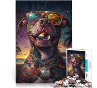 puzzle 1000 pezzi per adulti Capo dei cani Aiuta il cervello ad allenare i giocattoli che creano dipendenza per coltivare la pazienza Regalo divertente 38x26cm