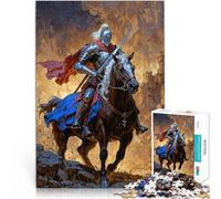 puzzle 1000 pezzi per adulti Carica del Cavaliere Reale per il giocattolo di sfida del gioco educativo Lista dei desideri con Babbo Natale 38x26cm