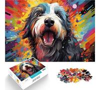Puzzle 1000 pezzi per adulti carino pastore cane famiglia giochi divertenti è ideale come regalo per tutta la famiglia 50 x 74,9 cm per adolescenti dai 14 anni in su