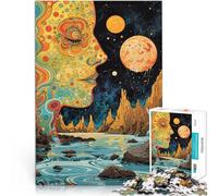 puzzle 1000 pezzi per adulti Cascata celeste Aiuta il cervello ad allenare i giocattoli che creano dipendenza per coltivare la pazienza Un'opera d'arte 75x50cm