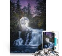 puzzle 1000 pezzi per adulti Cascata della Luna che si scioglie Gioco intellettuale giocattolo perché è ideale come regalo per tutta la famiglia 75x50cm