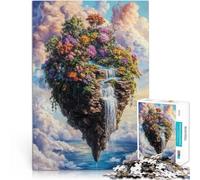 puzzle 1000 pezzi per adulti Cascata dell'isola galleggiante giochi divertenti per famiglie Migliorare l'amore tra le coppie 38x26cm