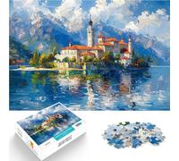 puzzle 1000 pezzi per adulti Castello dell'isola per il giocattolo di sfida del gioco educativo Migliorare l'amore tra le coppie 52x38cm
