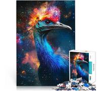 puzzle 1000 pezzi per adulti Casuario con cresta cosmica per il giocattolo di sfida del gioco educativo è ideale come regalo per tutta la famiglia 75x50cm