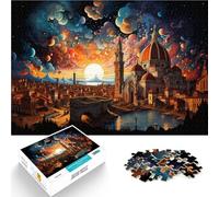 Puzzle 1000 pezzi per adulti Cattedrale di Firenze Concorso di Velocità delle Mani Gioco Familiare Sollievo Stress Sfida Difficile 50x70cm
